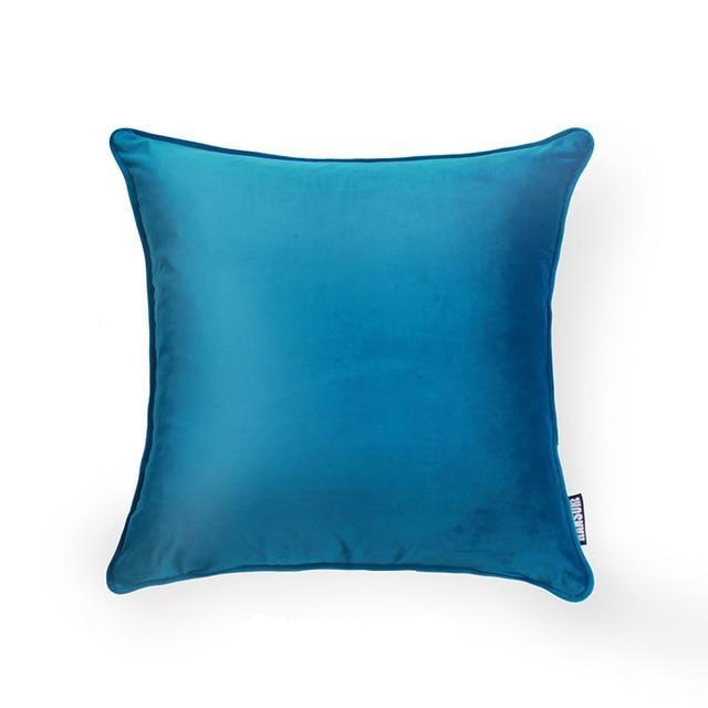 Piped Edge Velvet Cushion Cover - Nordic Side - 