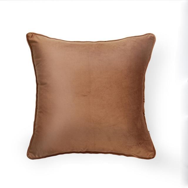 Piped Edge Velvet Cushion Cover - Nordic Side - 