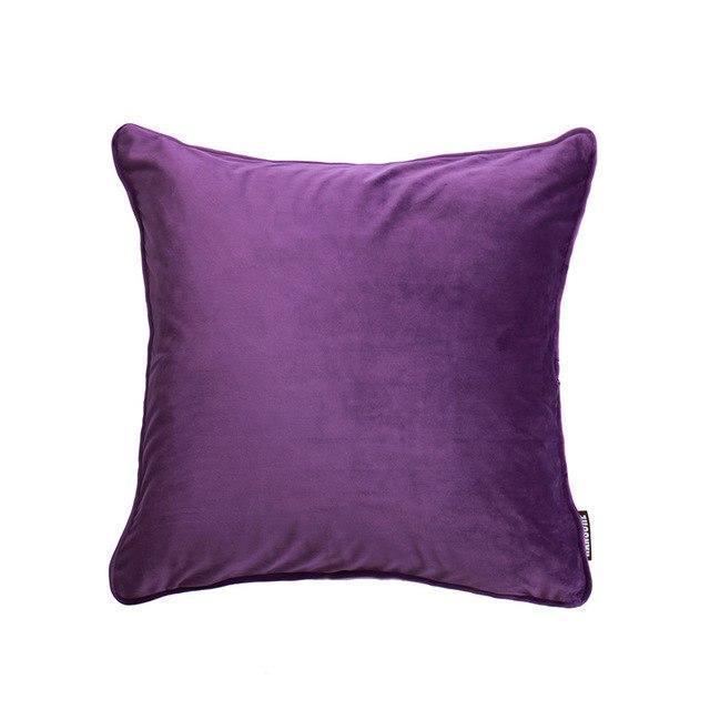 Piped Edge Velvet Cushion Cover - Nordic Side - 