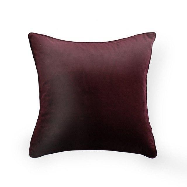 Piped Edge Velvet Cushion Cover - Nordic Side - 