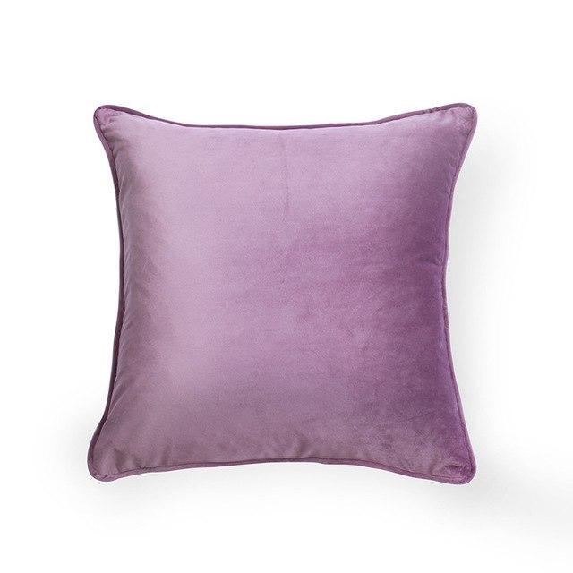 Piped Edge Velvet Cushion Cover - Nordic Side - 