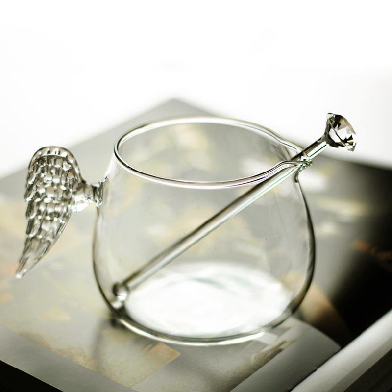 Angel Wing Glass Cup - Nordic Side - 