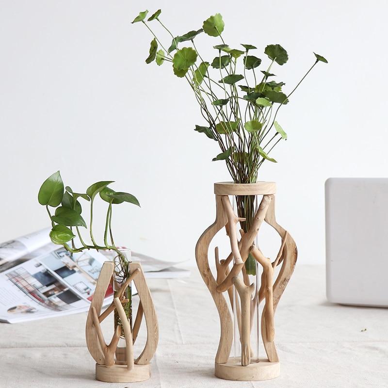 Rhea - Creative Wooden Vase - Nordic Side - 01-16