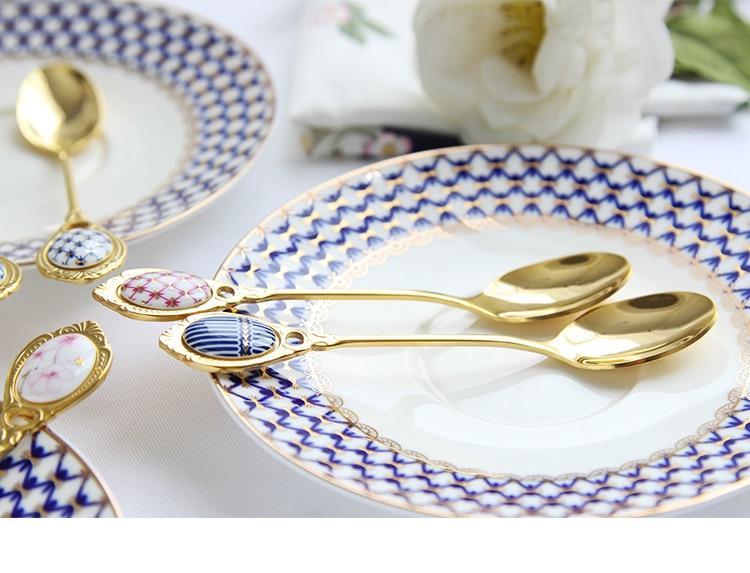 4pcs/set Art Deco Tea Spoons - Nordic Side - 
