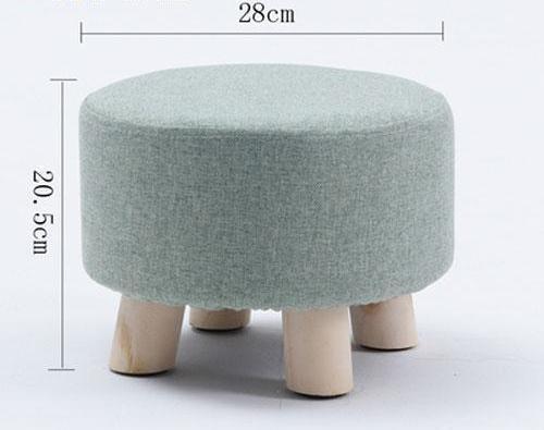 Huo - Modern Nordic Round Footstool - Nordic Side - 01-07