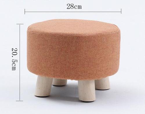 Huo - Modern Nordic Round Footstool - Nordic Side - 01-07