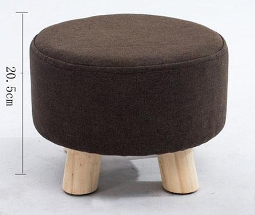 Huo - Modern Nordic Round Footstool - Nordic Side - 01-07