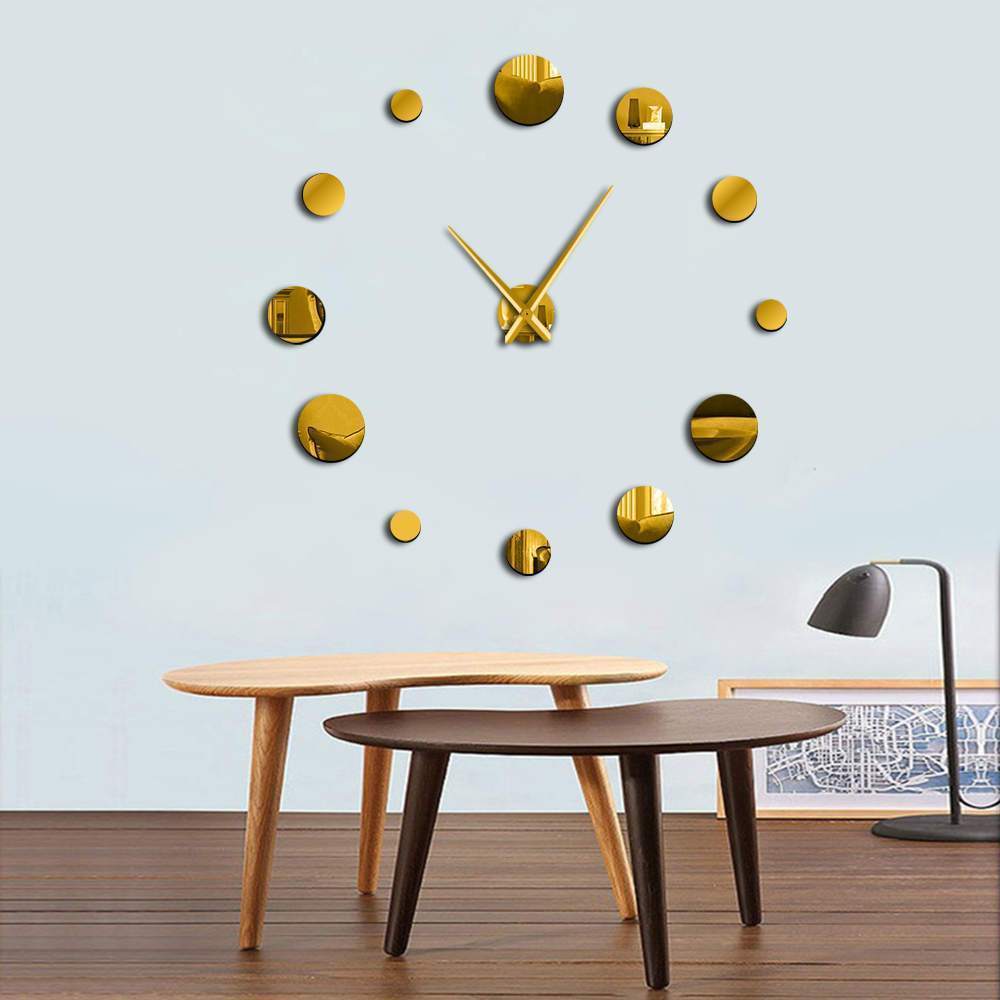 Nairi - DIY Large Frameless Clock - Nordic Side - 05-14, modern-wall-clock