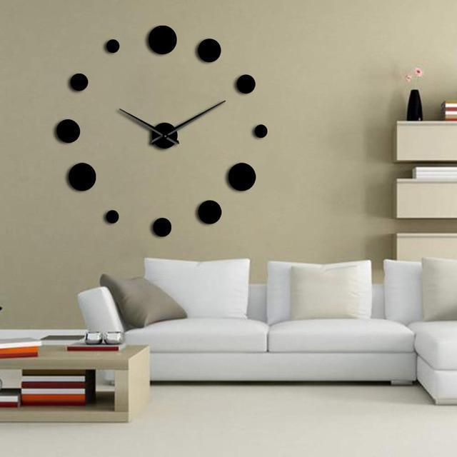 Nairi - DIY Large Frameless Clock - Nordic Side - 05-14, modern-wall-clock