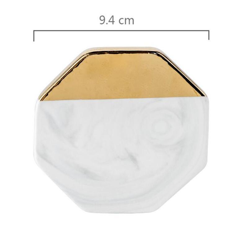 Gold Marble Coasters - Nordic Side - diningroom, kitchen