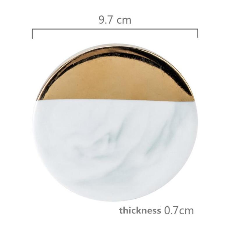 Gold Marble Coasters - Nordic Side - diningroom, kitchen