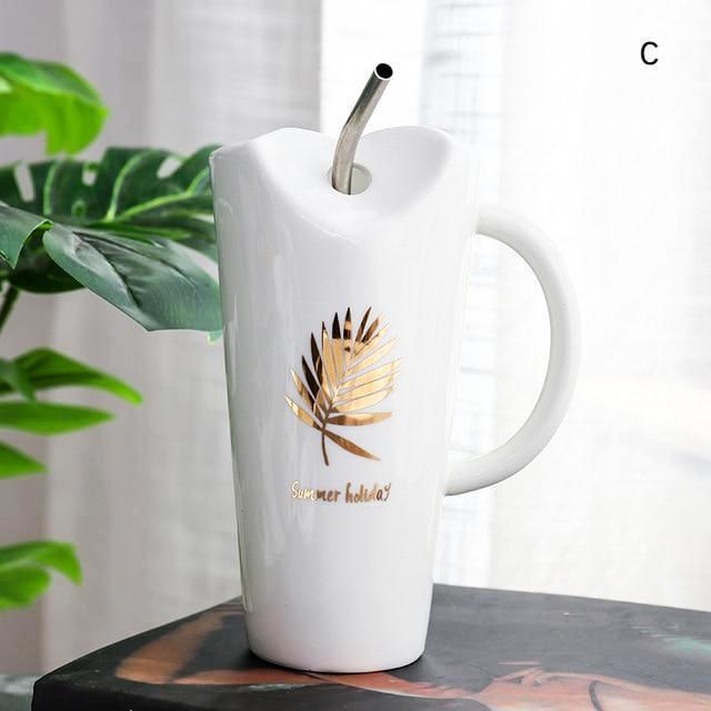 Gold Cactus Tall Mug - Nordic Side - 