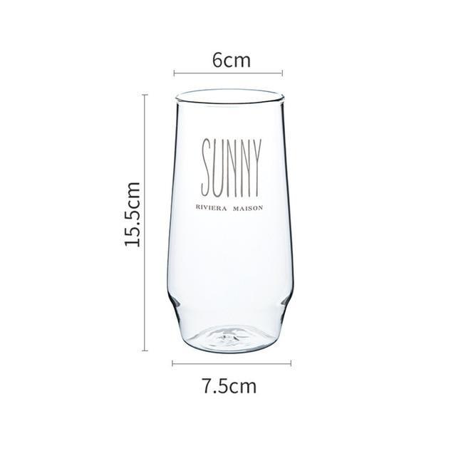 SUNNY Glass Cup - Nordic Side - 