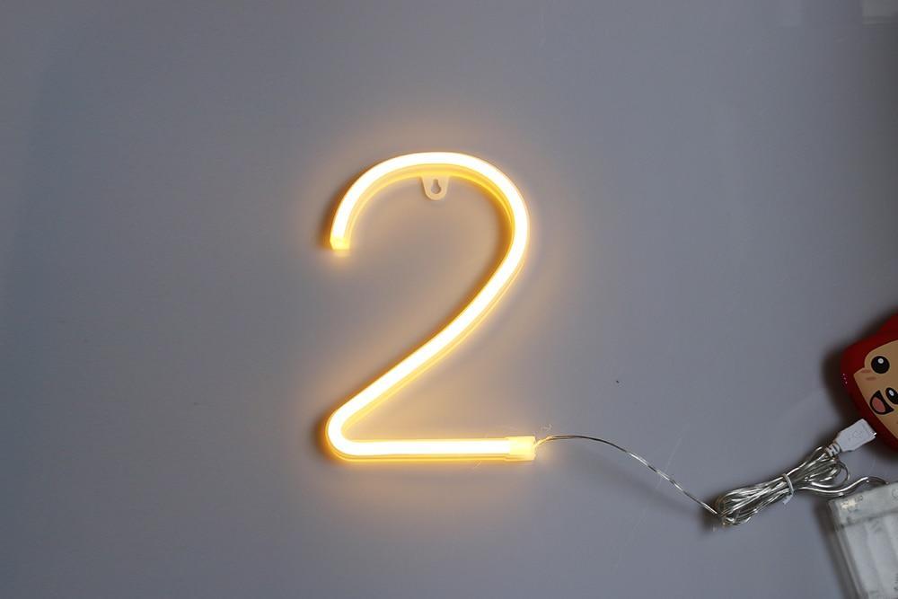 Neon Letter Standing Light - Nordic Side - 