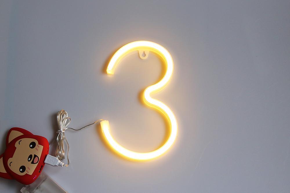 Neon Letter Standing Light - Nordic Side - 