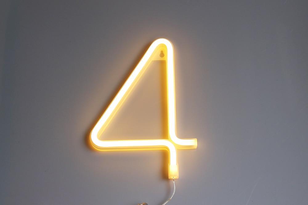 Neon Letter Standing Light - Nordic Side - 