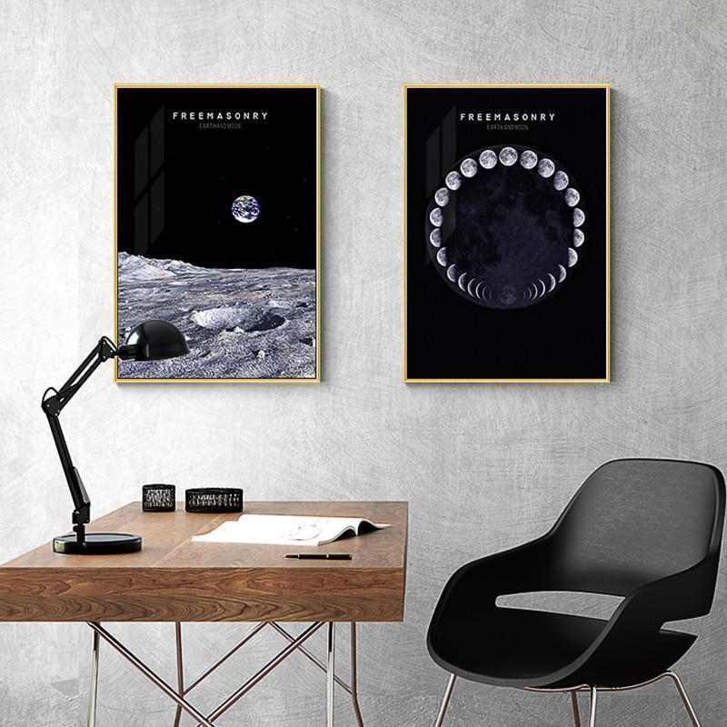 Moon & Space Wall Art - Nordic Side - 