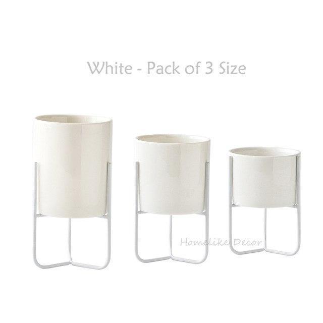 3 Pieces Set of Iron Vase - Nordic Side - 
