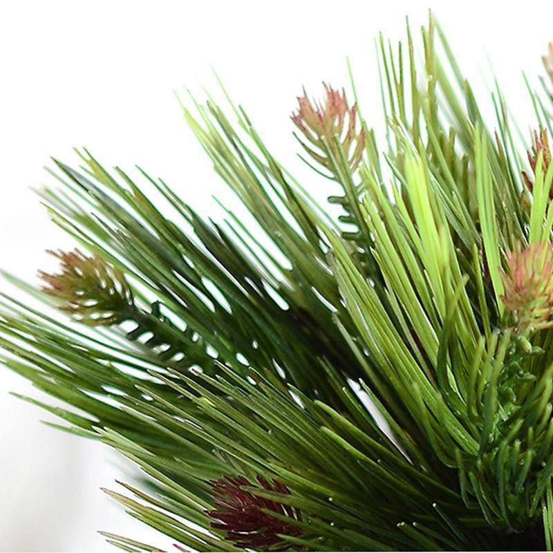 Artificial plants Five Head Pine Needles branch - 15.75 in.  DIY christmas tree xmas wreath material Artificial Flowers Bouquet - Nordic Side - 