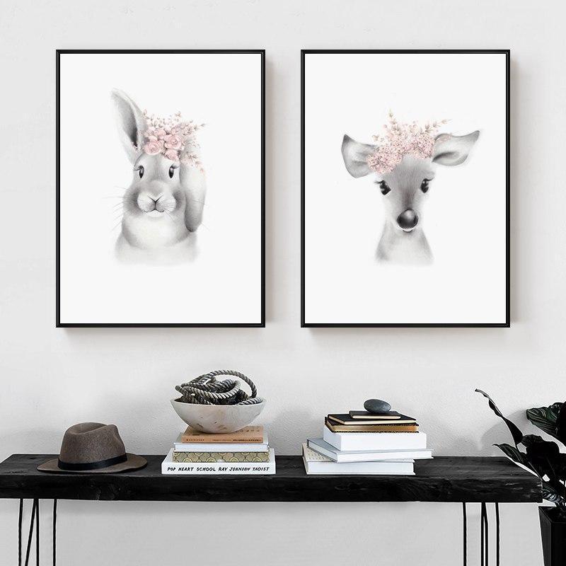 Baby Animals Pencil Drawing - Nordic Side - 
