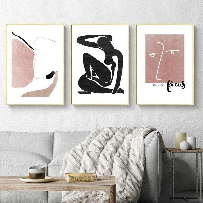Pink Abstract Arts - Nordic Side - 