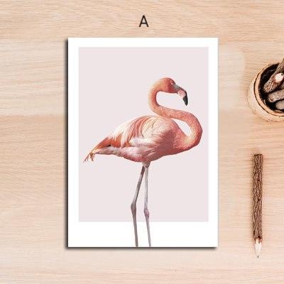 Pink with Flower and Flamingo - Nordic Side - 