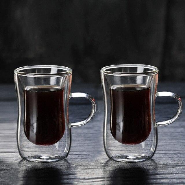 Set of Double Glass Cup - Nordic Side - 