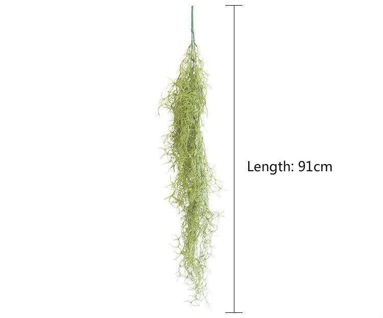 Artificial Rattan Grass - 35.83 in. Length fake tropical plant garden decoration artificial hanging grass wedding decor - Nordic Side - 