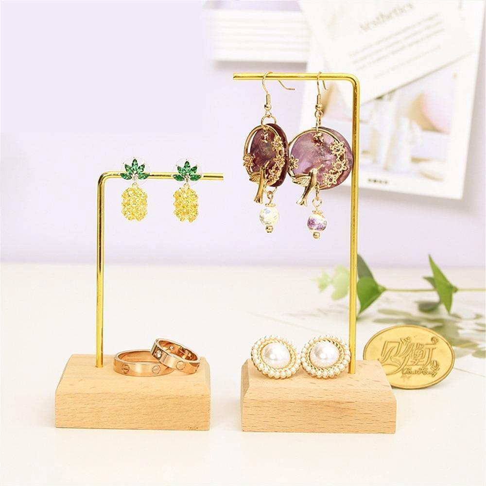 Gold Jewelry Earings Stand - Nordic Side - 