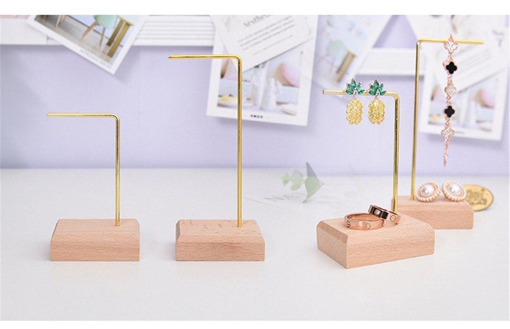 Gold Jewelry Earings Stand - Nordic Side - 