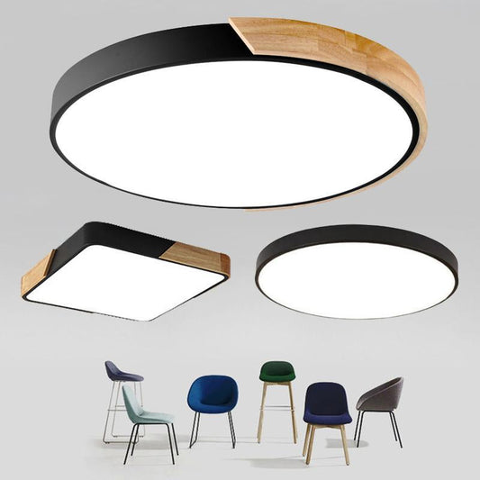 Ultra-thin Wood Ceiling Light - Nordic Side - 