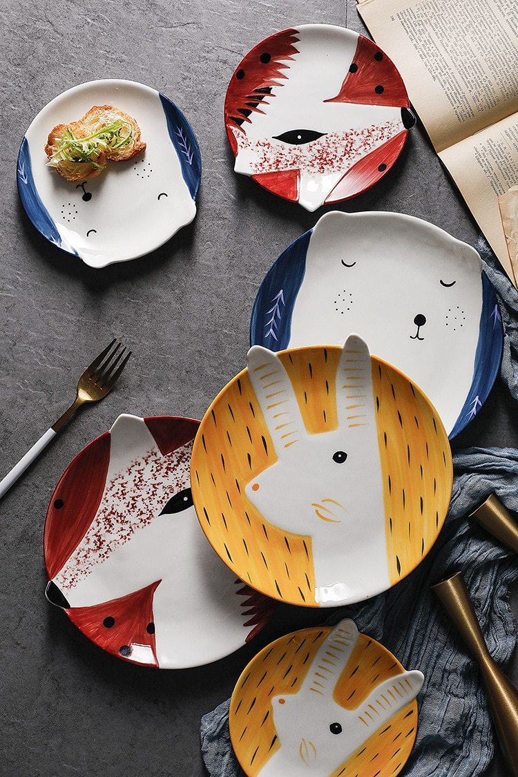 Animal Friends Plates - Nordic Side - 