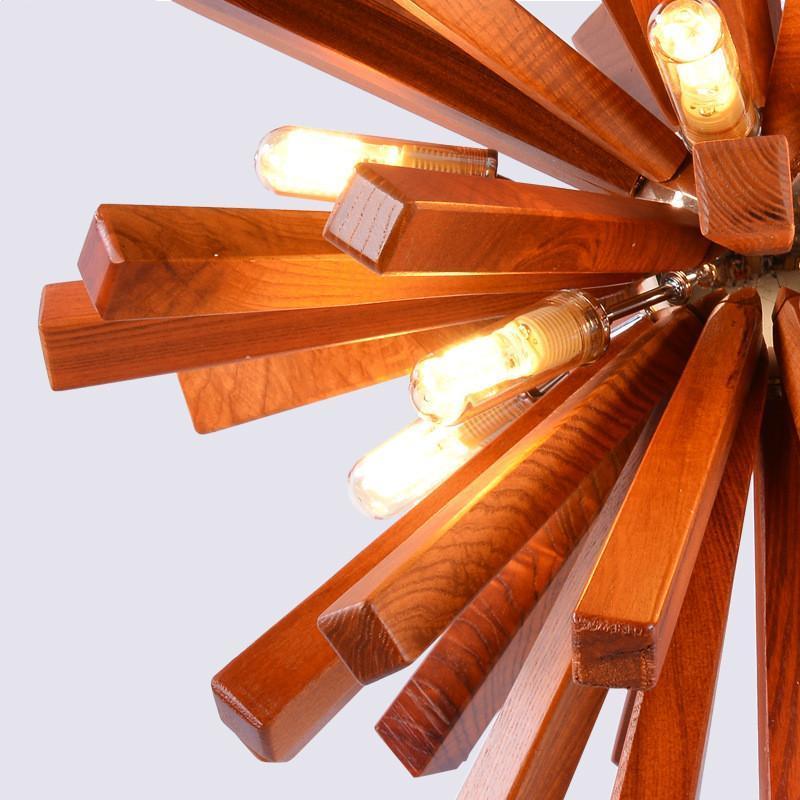 Burst - Wooden Pendant Light - Nordic Side - 02-05, best-selling-lights, chandelier, feed-cl0-over-80-dollars, hanging-lamp, lamp, light, lighting, lighting-tag, modern, modern-lighting, pend