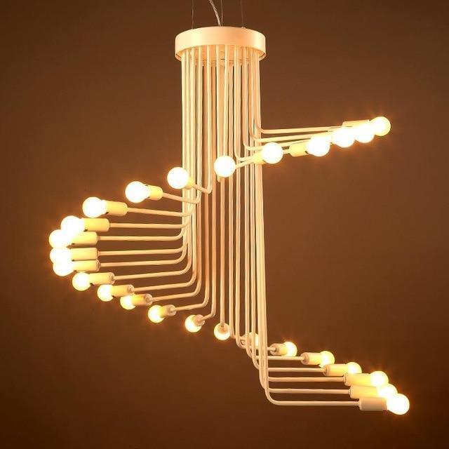 Ava - Modern Nordic Spiral Chandelier - Nordic Side - 01-16, best-selling-lights, chandelier, feed-cl0-over-80-dollars, hanging-lamp, lamp, light, lighting, lighting-tag, modern, modern-light