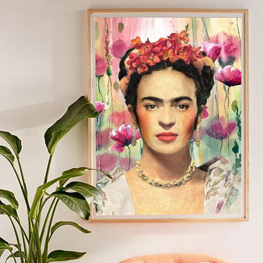 Watercolour Portrait of Frida - Nordic Side - 