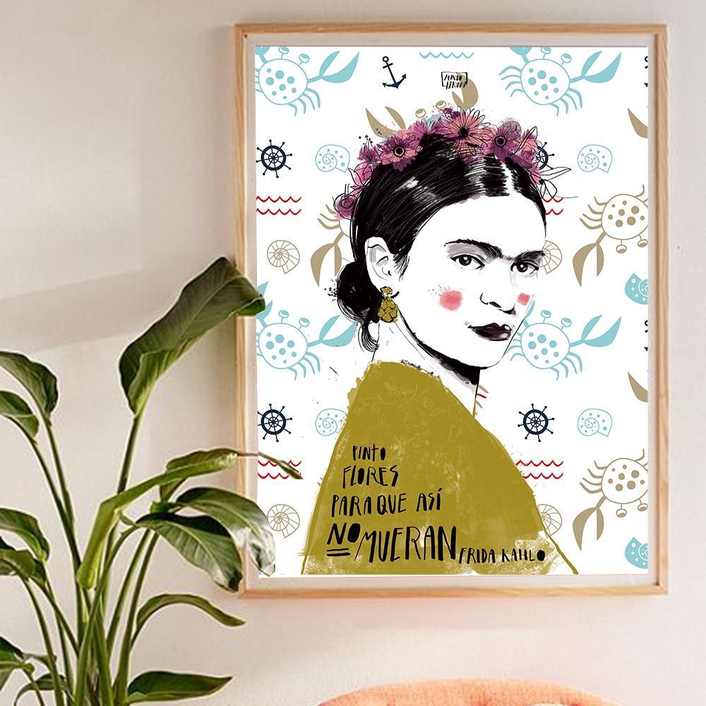 Digitally Painted Frida Portrait - Nordic Side - 