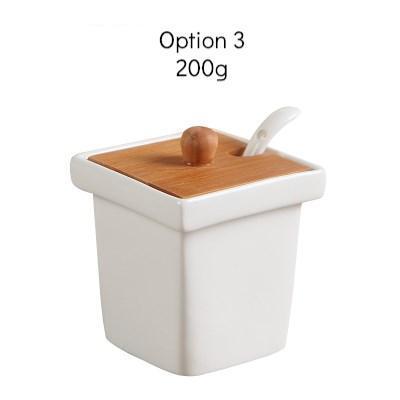 Seasoning Jar with Wooden Cover - Nordic Side - 