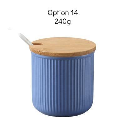 Seasoning Jar with Wooden Cover - Nordic Side - 