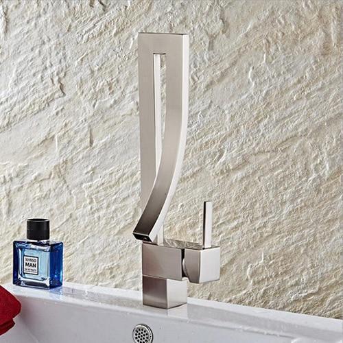 Veda - Elegant Modern Basin Faucet - Nordic Side - 04-25, bathroom, bathroom-collection, bathroom-faucet, fab-faucets, faucet, feed-cl0-over-80-dollars, kitchen, kitchen-faucet, modern, moder