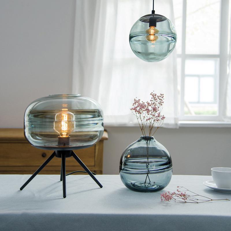 Adler - Glass Dome Table Lamp - Nordic Side - 07-03, best-selling-lights, desk-lamp, feed-cl0-over-80-dollars, glass, glass-lamp, lamp, light, lighting, lighting-tag, modern-lighting, table-l