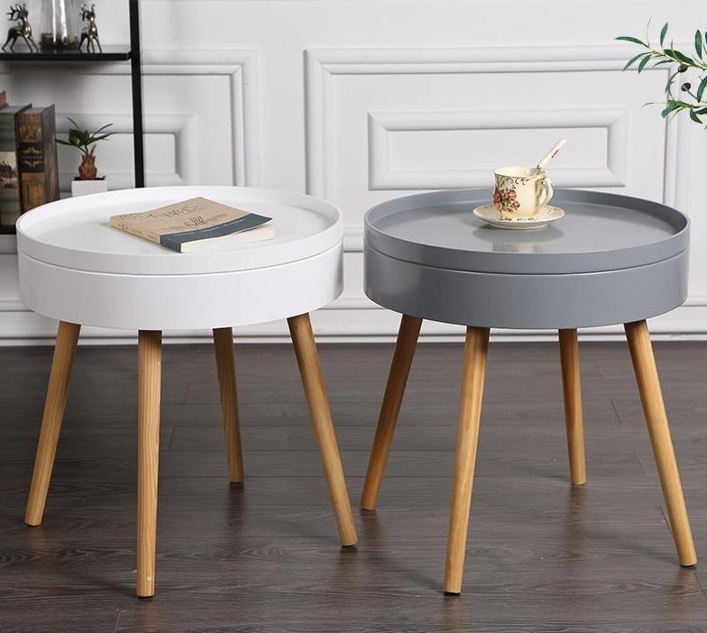 Carson - Modern Nordic Storage Round Side Table - Nordic Side - 06-10, feed-cl0-over-80-dollars, furniture-tag