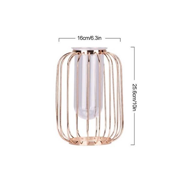 Florin - Modern Iron Frame Vase - Nordic Side - modern-pieces