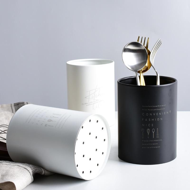 Black & White Cutlery Organiser - Nordic Side - 