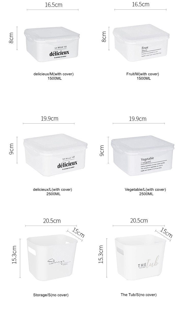 White Home Storage Basket - Nordic Side - 