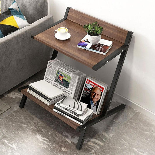 Ida - Double Layer Wooden Coffee Table Organizer - Nordic Side - 01-28, modern-farmhouse, modern-furniture