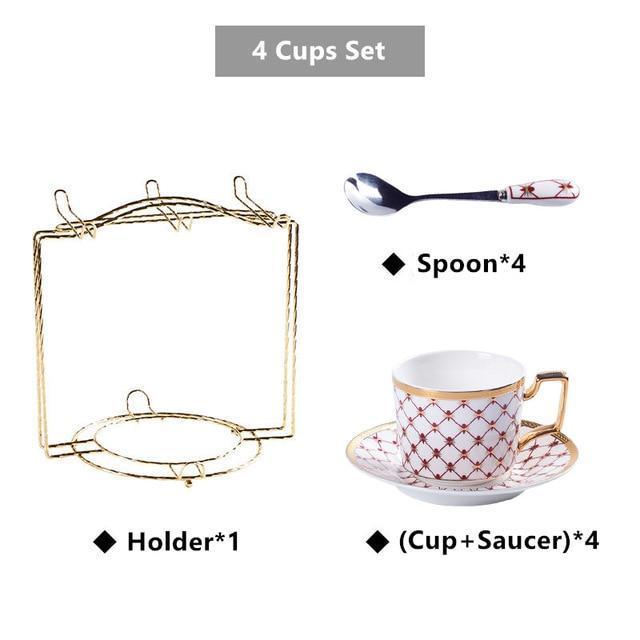 Art Deco Tea Cup Set - Nordic Side - 