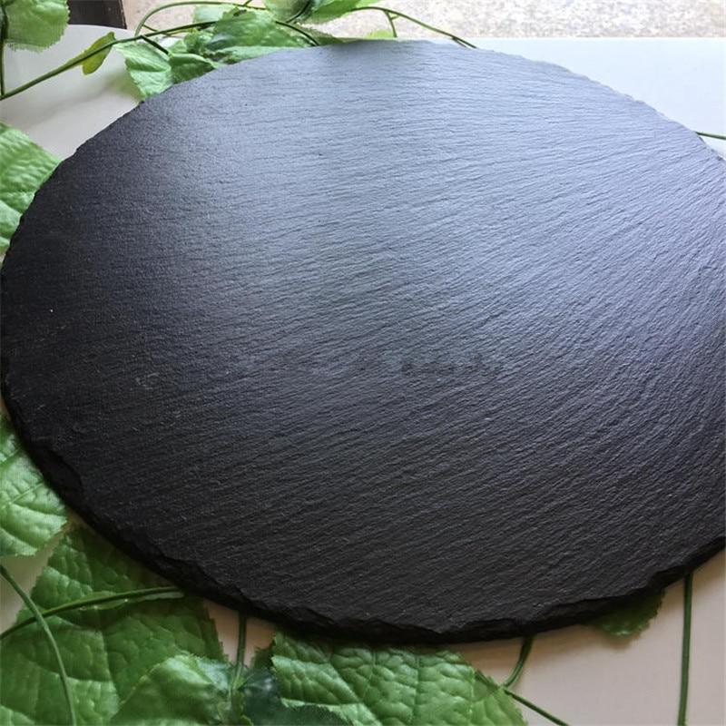 Natural Slate Round Plates - Nordic Side - 
