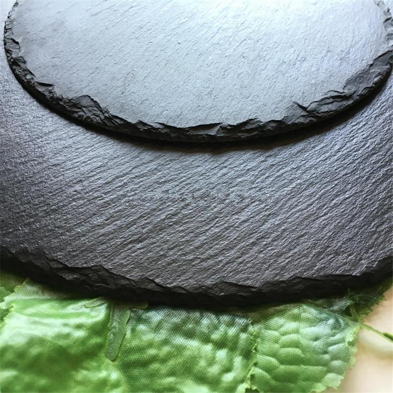 Natural Slate Round Plates - Nordic Side - 