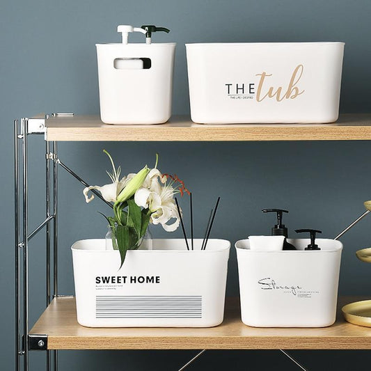 White Home Storage Basket - Nordic Side - 