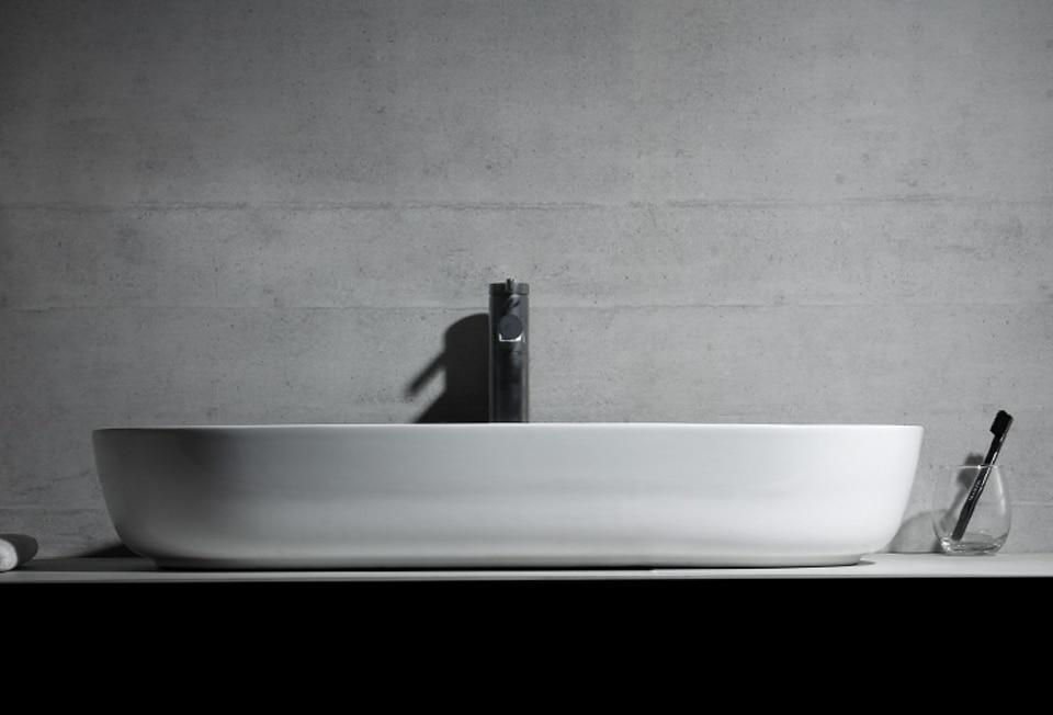 Rene - Modern Rounded Bathroom Sink - Nordic Side - modern-pieces